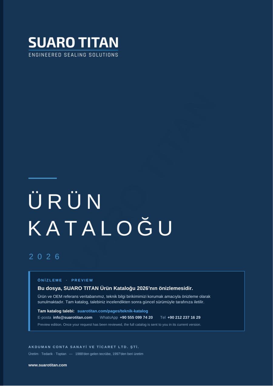 Katalog kapağı — Katalogdaki sayfa 1 — SUARO TITAN 2026
